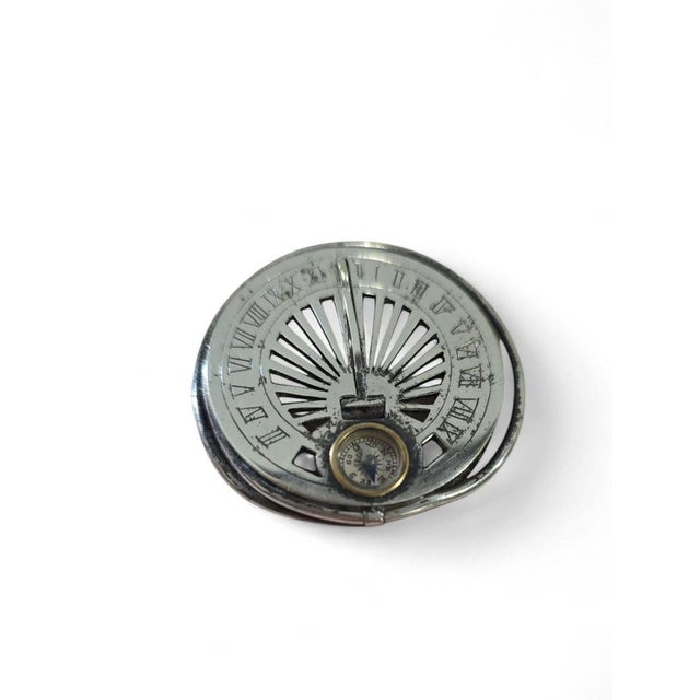 Gold Silvered Pocket Sundial, 1800 For Sale - Image 8 of 15