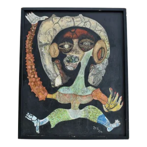 Gonzalo Sebastian De Erice, Figure, 1974, Oil on Board