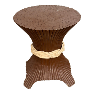 Modern Regency Sheaf of Wheat Pedestal Table