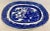 Antique Blue Willow Serving Platter With Unique Scalloped Rim Made in England - Circa 19th Century For Sale In Dallas - Image 6 of 12