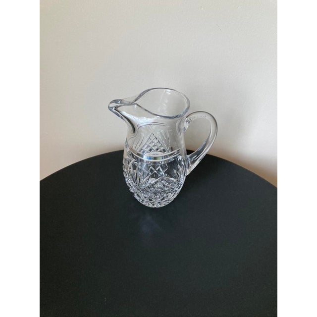 Early 20th Century Galway Irish Water Crystal Pitcher Blown Glass Design For Sale - Image 17 of 18