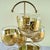 1950s Golden Celeste Roly Poly Glasses in Stand, Briard, S/9 For Sale - Image 5 of 11