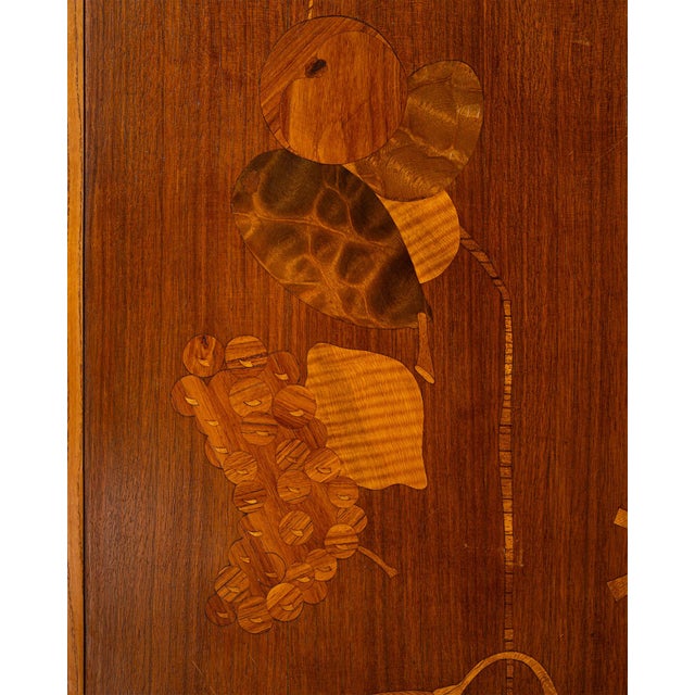 Mid-Century Italian Dining Table with Wood Inlay, 1950 For Sale - Image 13 of 15