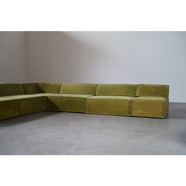 Trio Modular Sofa in Green Upholstery from Cor, Germany, 1970s, Set of 6 For Sale - Image 4 of 16