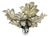Florentiner Silvered Metal Leaf Theatre Ceiling Light, Italy, 1950s For Sale
