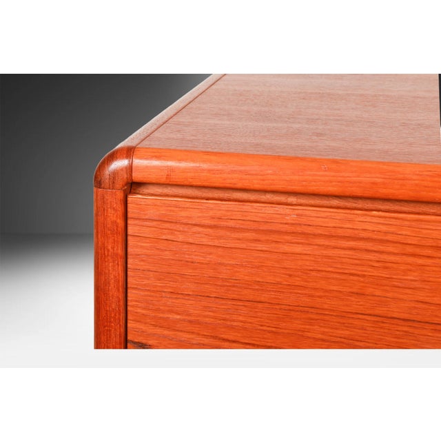 1970s MidCentury Danish Modern Teak Highboy Tall Dresser For Sale - Image 5 of 9