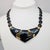 Metal Vintage Signed Napier Goldtone & Black Resin "Puzzle" Necklace For Sale - Image 7 of 9