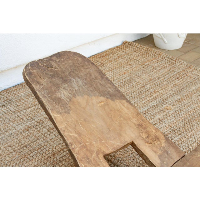 19th Century Antique Primitive African Low Chaise For Sale - Image 5 of 8