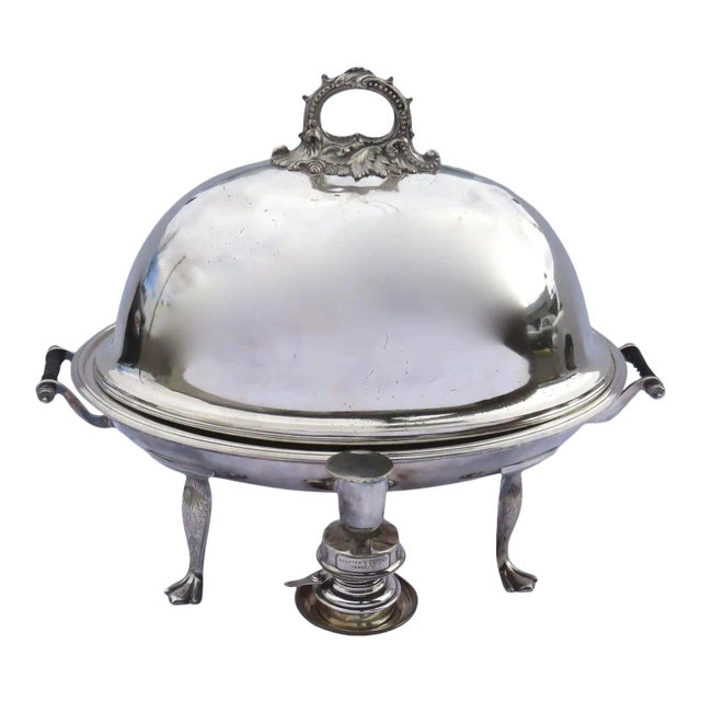 19th Century English Meat Dome Hot Entree T. Wilkinson & Sons Chafing For Sale