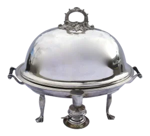 19th Century English Meat Dome Hot Entree T. Wilkinson & Sons Chafing