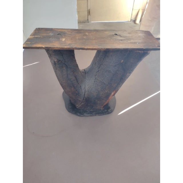 Wood 1960s Log Console Table For Sale - Image 7 of 13