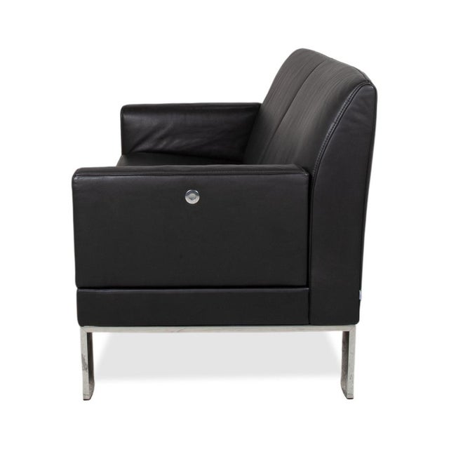 Glove JR-8900 2-Seater Sofa in Black Leather from Jori For Sale - Image 15 of 16