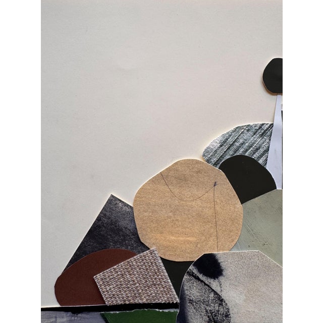 "Vessel 3" Original Mixed-Media Framed Collage on Paper by Zac Woodiel For Sale In Little Rock - Image 6 of 11