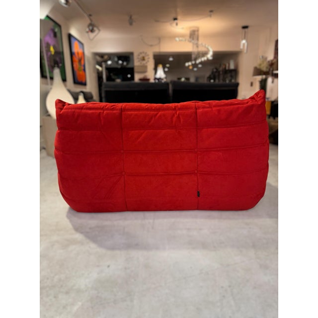 Animal Skin Togo Sofa Set by Michel Ducaroy for Ligne Roset, Set of 3 For Sale - Image 7 of 18