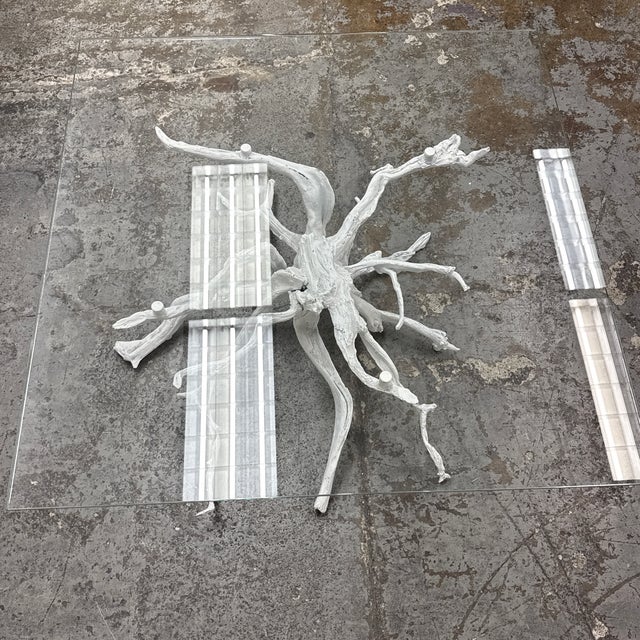 Metal Revelation From Uttermost Big Sur Driftwood Coffee Table For Sale - Image 7 of 12