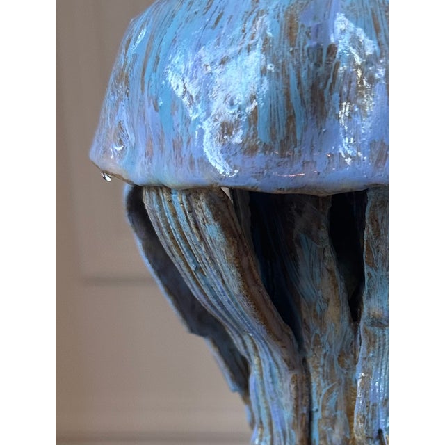 Vintage Signed 1970’s Ceramic Brutalist Sculpture For Sale - Image 10 of 17