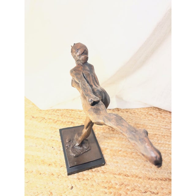 1980s 1980s Bronze Finish Sculpture Replica of Degas’ Dancer For Sale - Image 5 of 13