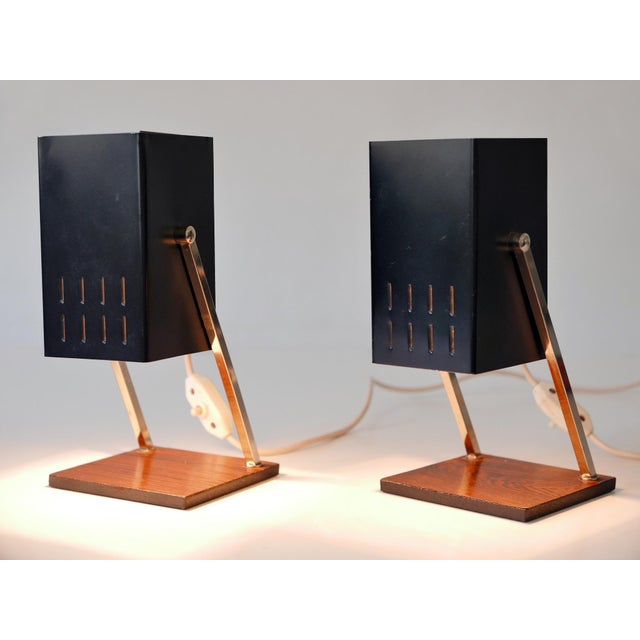 Mid-Century Modern Cube Table Lamps from Kaiser Leuchten, Germany, 1960s, Set of 2 For Sale - Image 15 of 18