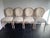 Vintage Italian Carved Wood Rope Chairs. Recently restored, limed wood, newly upholstered in off-white Boucle Fabric.