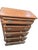 Classic vintage five-drawer highboy chest by Vaughan-Bassett, featuring a warm oak finish and beautifully pronounced wood...