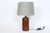 Mid 20th Century Mid 20th Century Danish Modern Solid Turned Dark Teak Table Lamp For Sale - Image 5 of 12