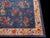 Royal Blue 1920s Royal Blue Floral Antique Chinese Art Deco Rug 6'0" X 8'9" Knotted Wool Carpet For Sale - Image 8 of 9