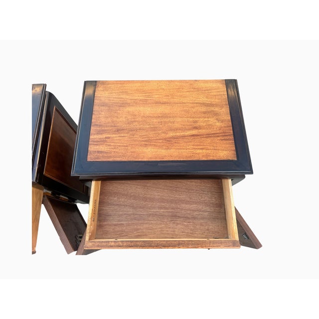 Wood 1970s Raymond Sabota Chin Hua Nightstands for Century Furniture, Pair For Sale - Image 7 of 12