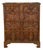 English George III Period 1800s Oak Two Part Geometric Front Five Drawer Chest For Sale