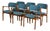 In Style of Erik Buch Set of 6 Solid Teak Dining Chairs Model 49 and 50 Denmark Mid-Century Modern 1960s For Sale