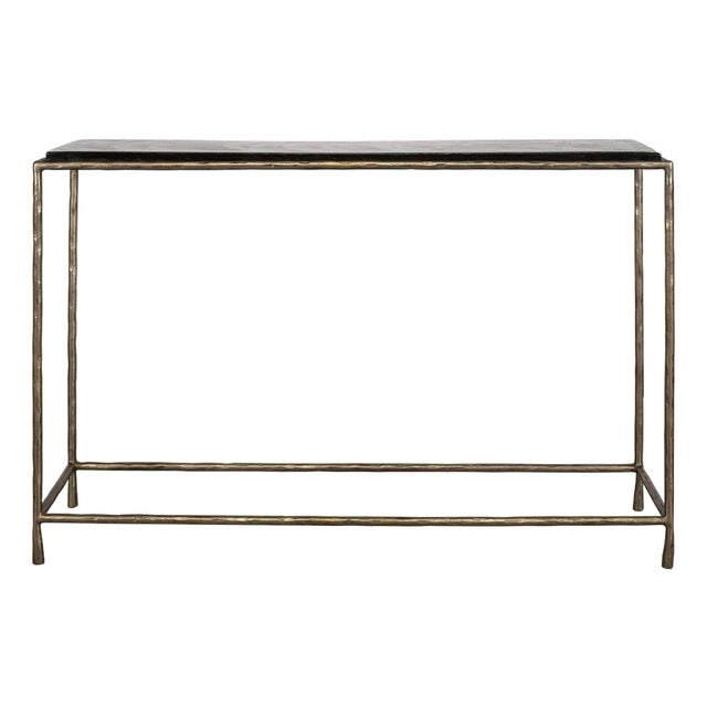 Ovard Minimalist Metal Console Table For Sale