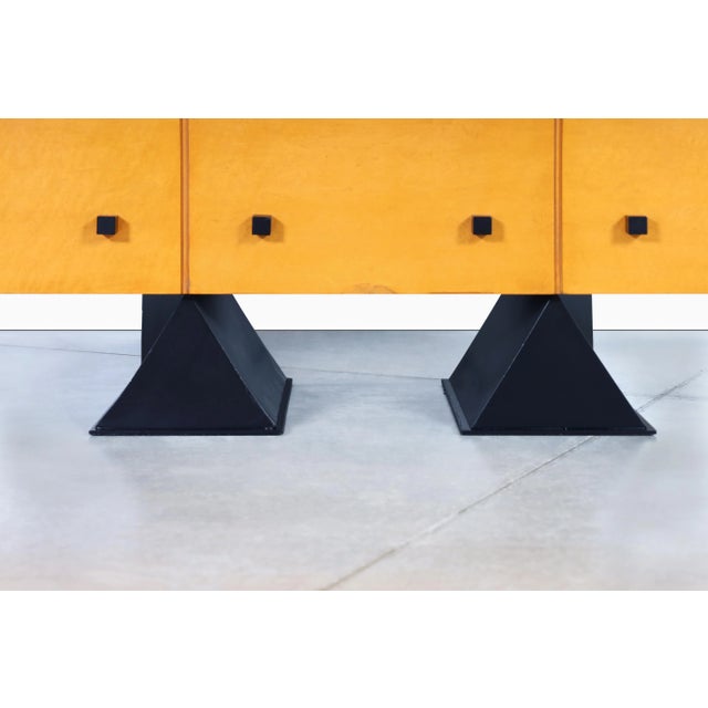 Architectural French Modern Storage Cabinet by Jean-Louis Godivie For Sale - Image 10 of 12