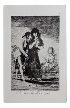 Francisco de Goya, Los Caprichos, Plate 7, Etching