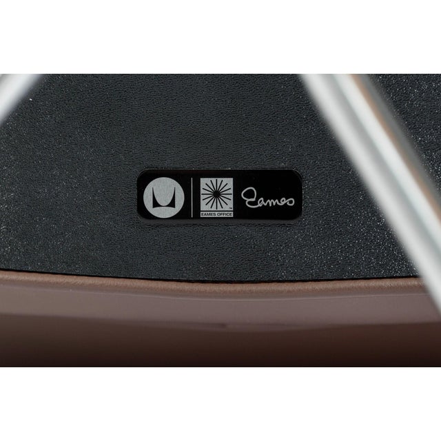 Eames Herman Miller Time Life Brown Leather Office Chair 2017 For Sale - Image 17 of 17