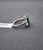 Green 7.52 Ct GRS Certified Zambian Emerald & Diamond Ring, Size 6.5 For Sale - Image 8 of 10
