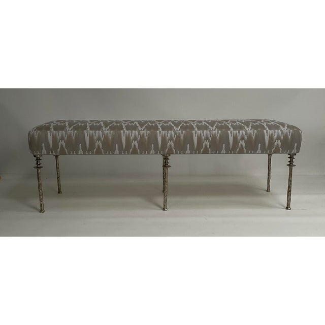Contemporary White Bronze Organic Form Bench, Sorgue Bench For Sale - Image 3 of 15