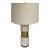 Modern Marble and Satin Brass Finished Table Lamp For Sale