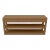 Custom Double Linen Raffia Console Table Paint Name "Chocolate" For Sale