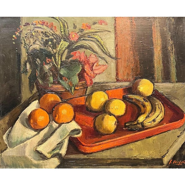 Ernest Voegeli, The Red Plateau, Oil on Canvas For Sale - Image 11 of 11