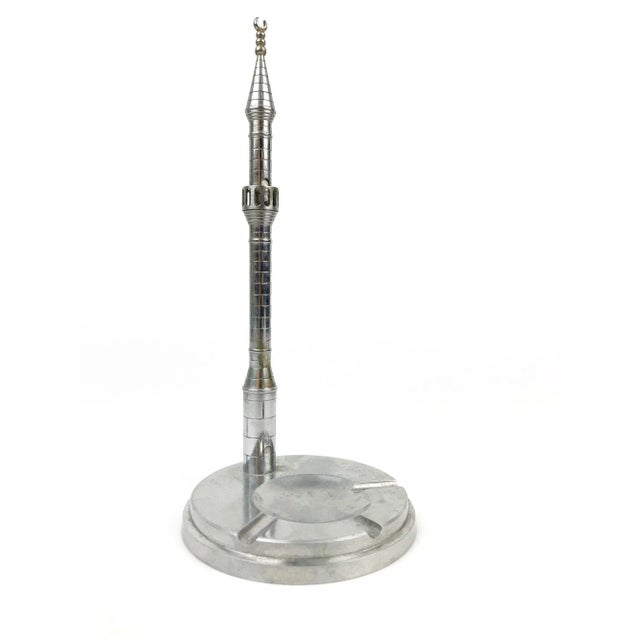 1940s Tower Chrome Ashtray For Sale - Image 10 of 10