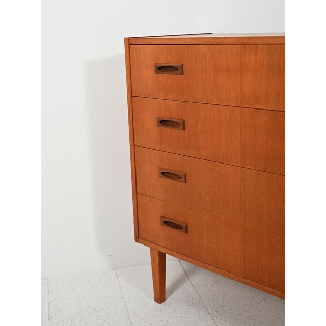 Wood Scandinavian Teak Chest of Drawers, 1960s For Sale - Image 7 of 11
