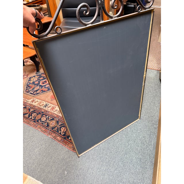 Tuscan Style Scrollwork Iron Wall Mirror, Vintage For Sale In San Francisco - Image 6 of 12