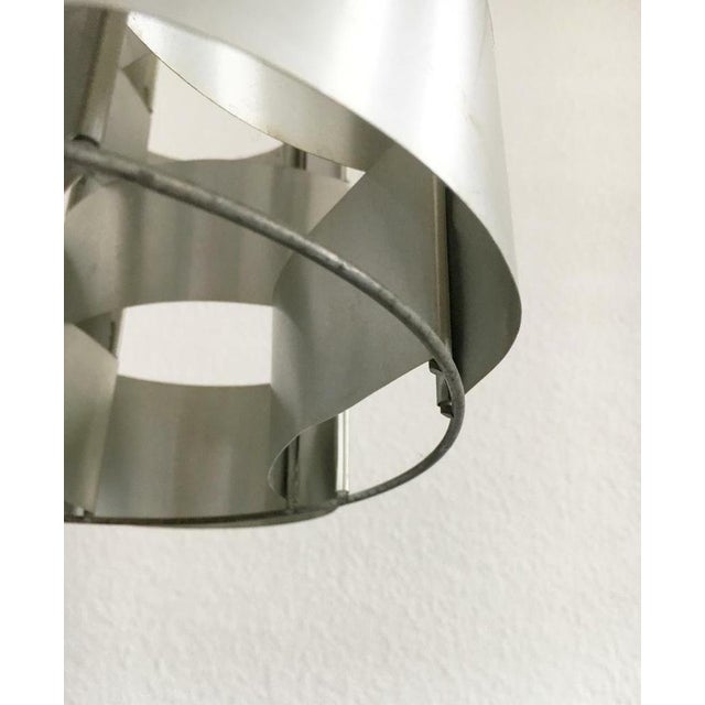 Mid-Century French Sculptural Aluminum Pendant by Max Sauze, 1960s For Sale - Image 13 of 15