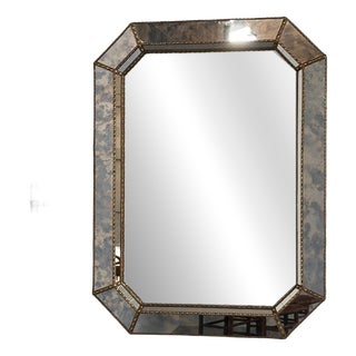 Vintage Spanish Octagonal Mosaic Mirror For Sale