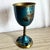 Religious Vintage Israeli Brass and Blue Hand Painted Kiddish Cup For Sale - Image 3 of 6