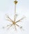 Emil Stejnar six light sputnik Pendant Lamp, orbit chandelier in brass and blown glass elements by Rupert Nikoll. Original...
