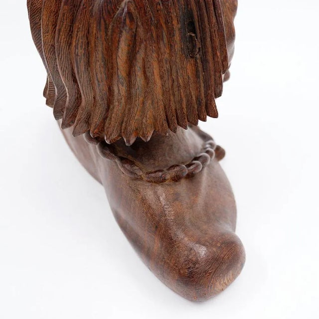 Bust of Joseph Bansimba Carved in Wenge, 20th Century For Sale - Image 13 of 16