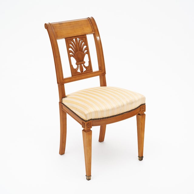 Directoire Antique French Dining Chairs For Sale - Image 4 of 9