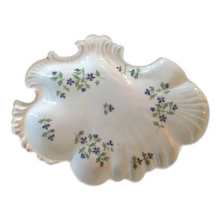 Early 19th century Mason's Patent Ironstone China Rococo Shell Shape Dessert Dish For Sale