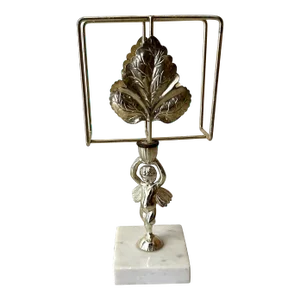 1970s Hollywood Regency Style of Maple Leaf Letter Holder or Napkin Holder