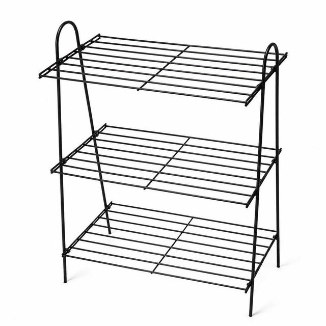 Industrial Vintage Metal Rack, 1970s For Sale - Image 3 of 4